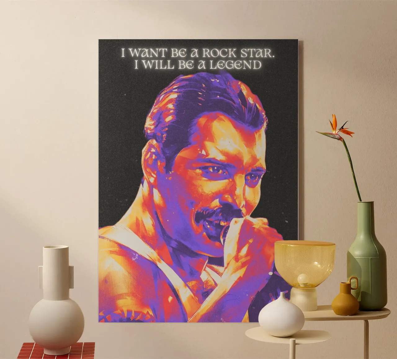 Freddie Mercury plexiglass da Limitless Prints