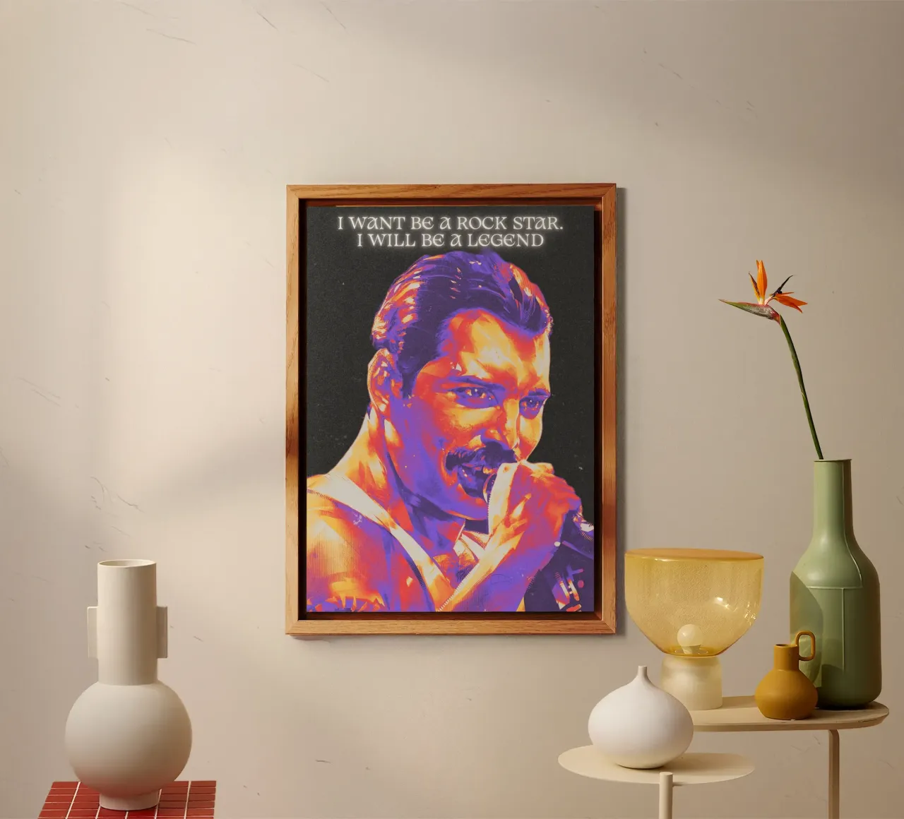Freddie Mercury alluminio dibond da Limitless Prints
