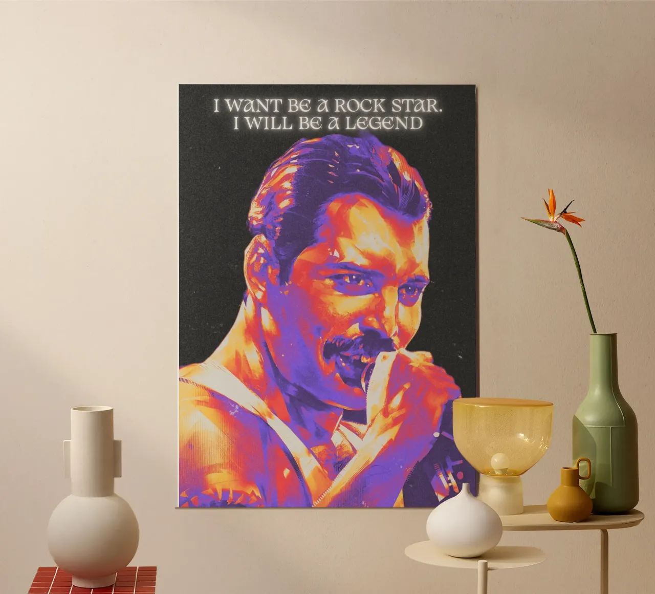 Freddie Mercury alluminio dibond da Limitless Prints
