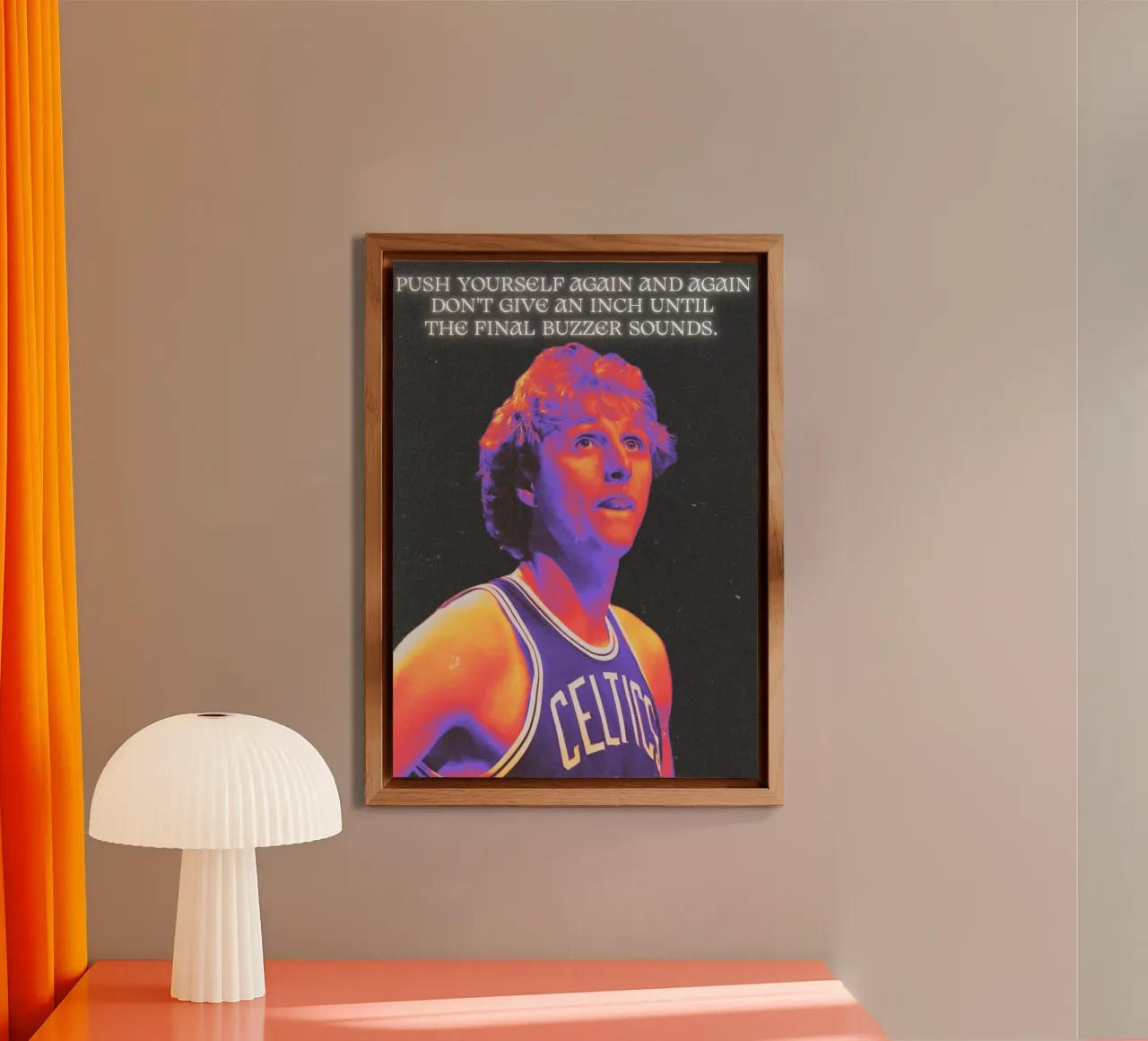 Larry Bird alluminio dibond da Limitless Prints