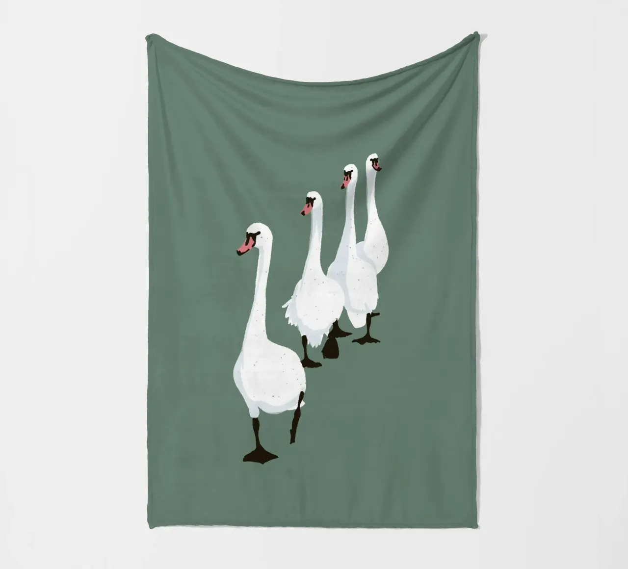 Swan Parade Design minimalista Bujaboom coperta in pile da bujaboom