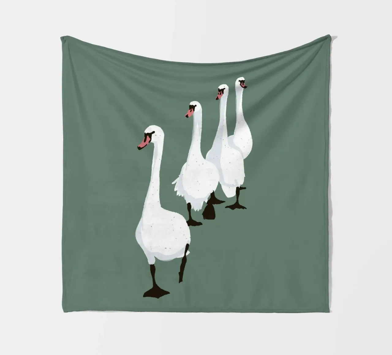 Swan Parade Design minimalista Bujaboom coperta in pile da bujaboom
