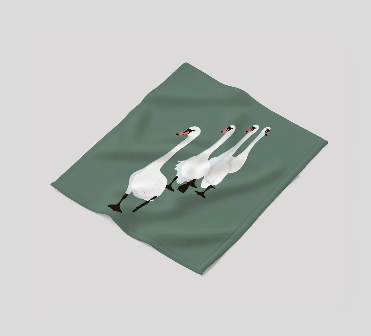 Swan Parade Design minimalista Bujaboom coperta in pile da bujaboom