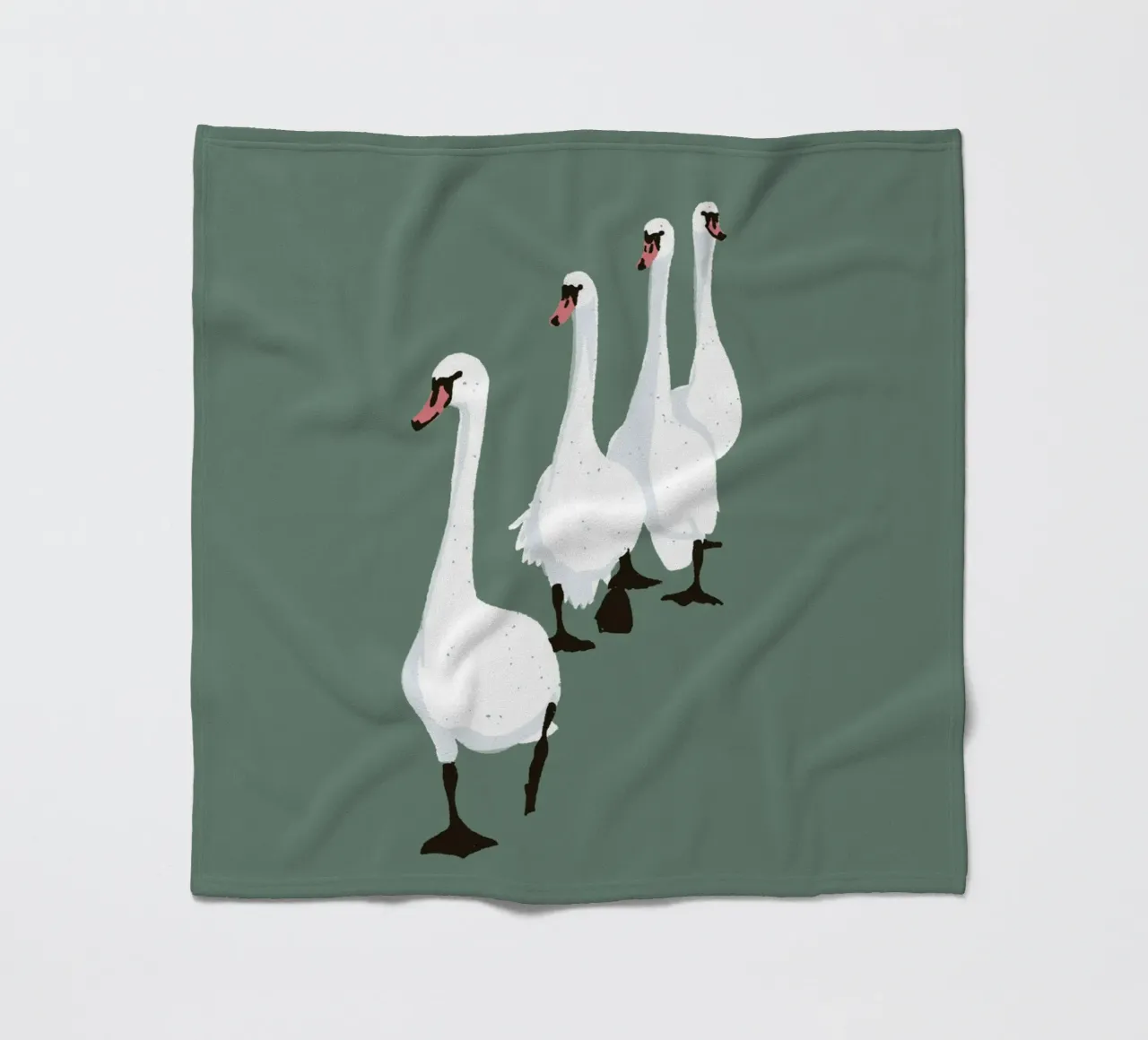 Swan Parade Design minimalista Bujaboom coperta in pile da bujaboom