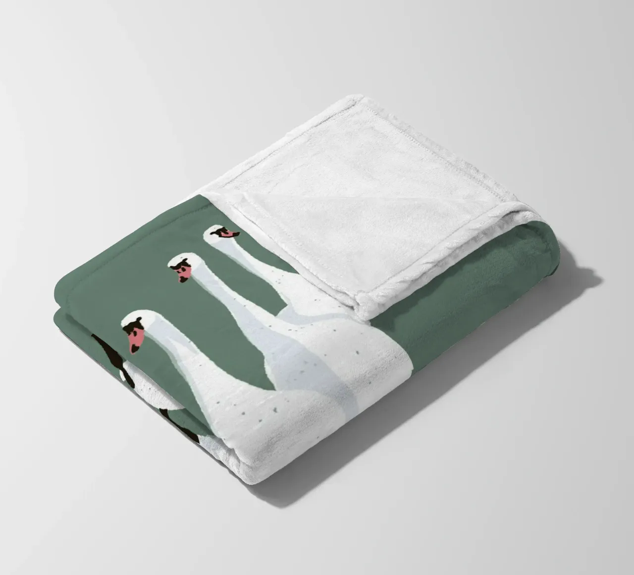 Swan Parade Design minimalista Bujaboom coperta in pile da bujaboom