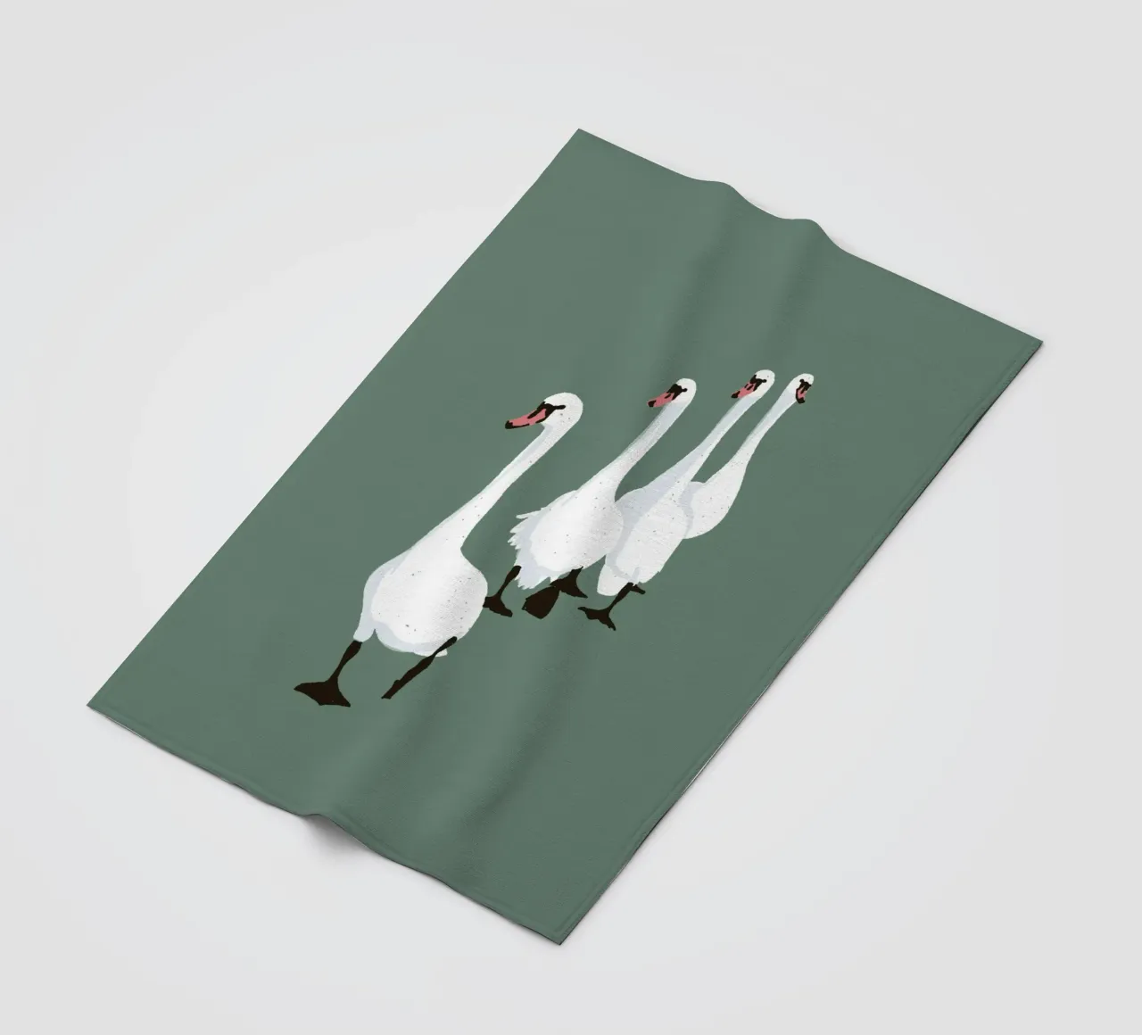 Swan Parade Design minimalista Bujaboom coperta in pile da bujaboom