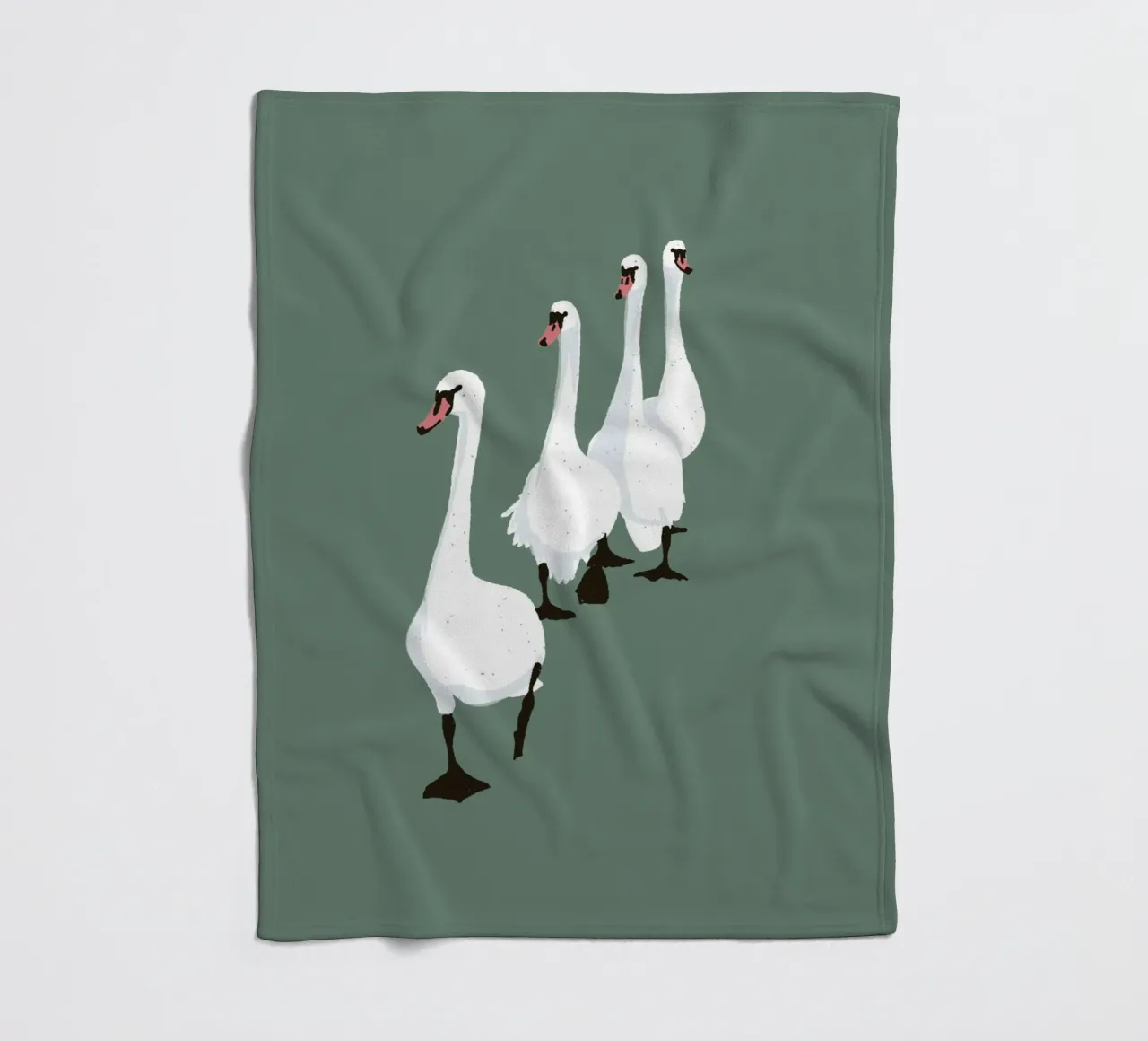 Swan Parade Design minimalista Bujaboom coperta in pile da bujaboom