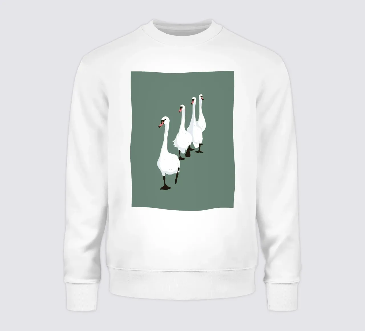 Swan Parade Design minimalista Bujaboom felpa da bujaboom