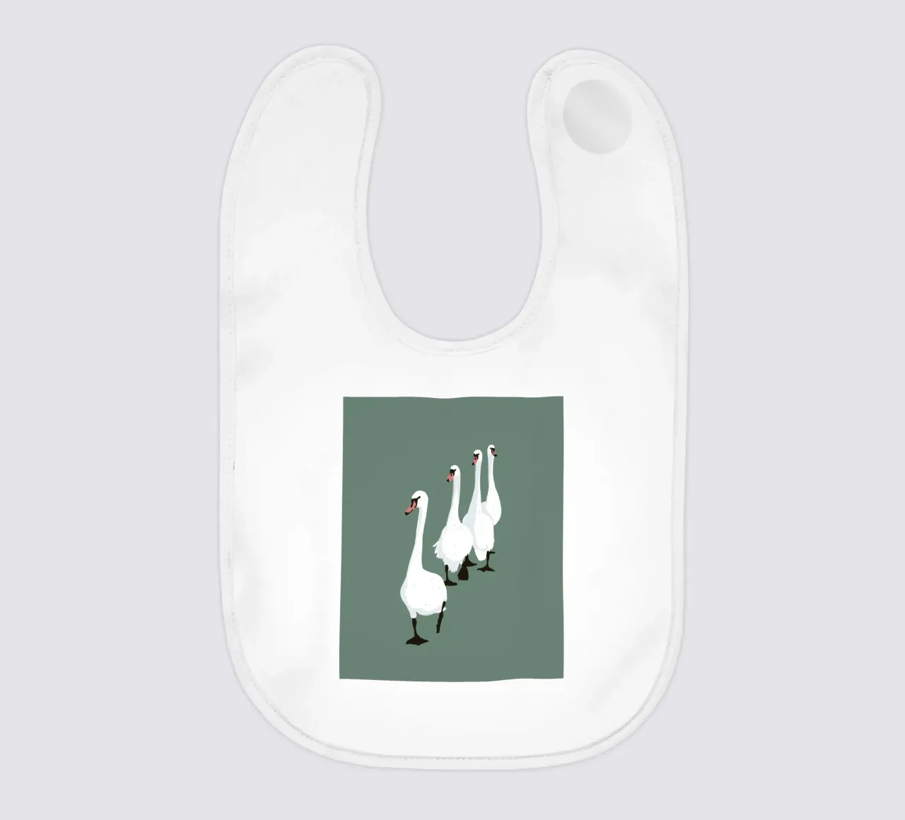 Swan Parade Design minimalista Bujaboom bavaglino da bujaboom