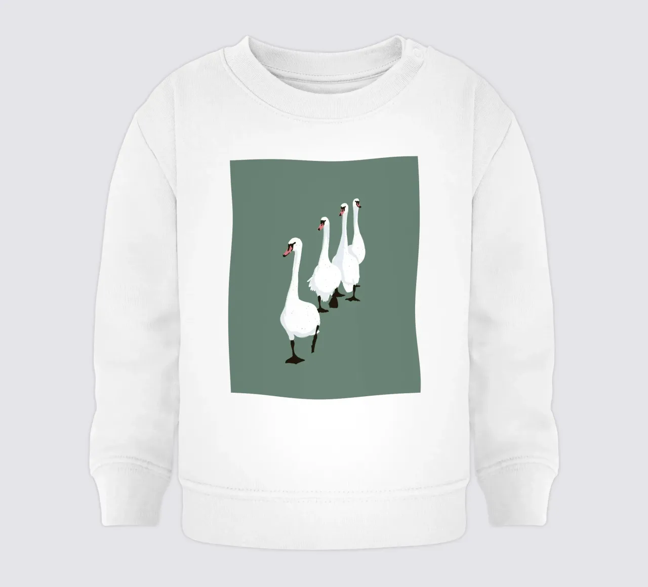 Swan Parade Design minimalista Bujaboom felpa neonato da bujaboom