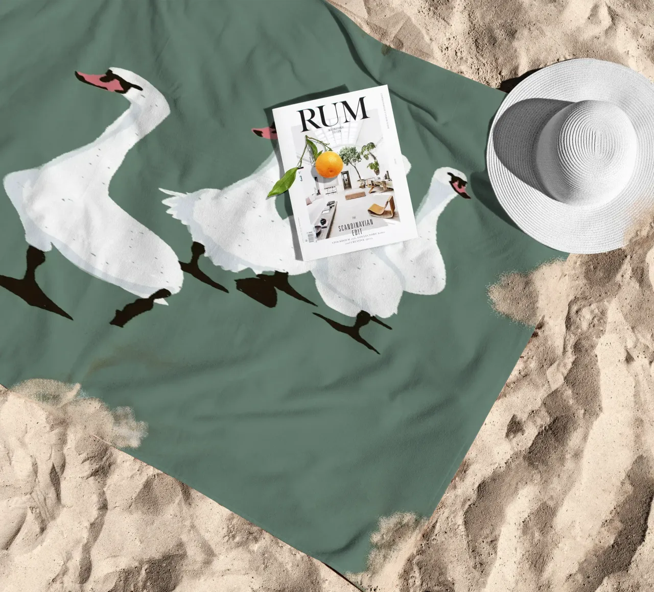 Swan Parade Design minimalista Bujaboom telo mare da bujaboom