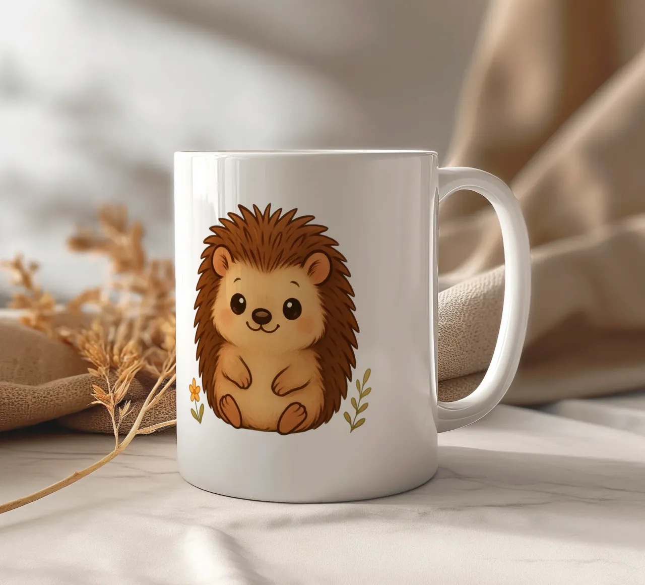Accogliente riccio tazza in ceramica da FluffyToons