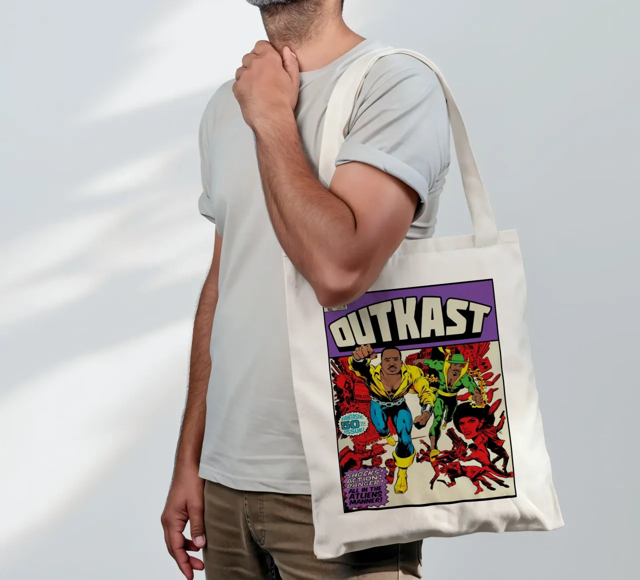 Dangerous ATLiens borsa in juta da Ads Libitum
