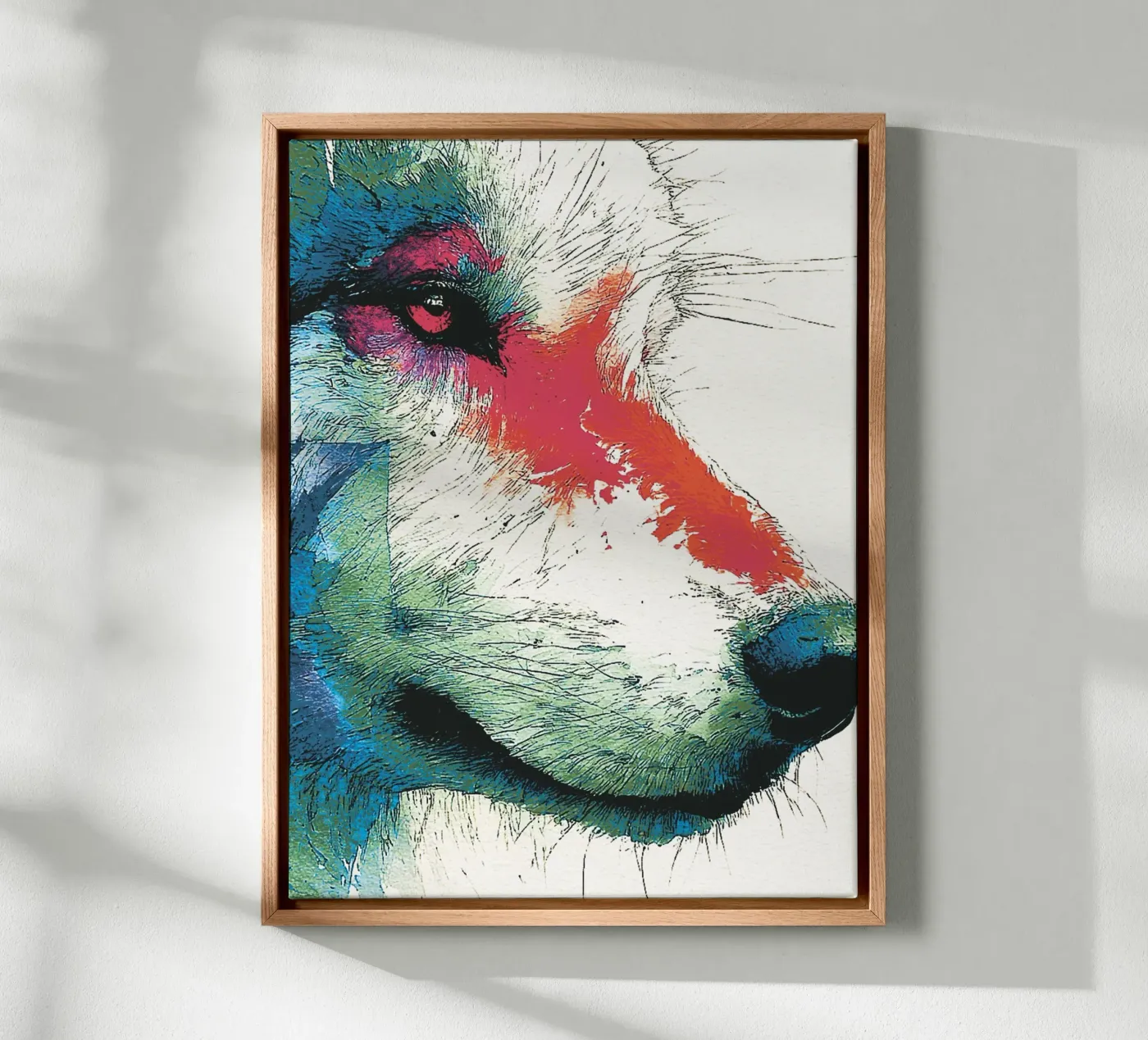Wolf Leinwand von Puschkinowa