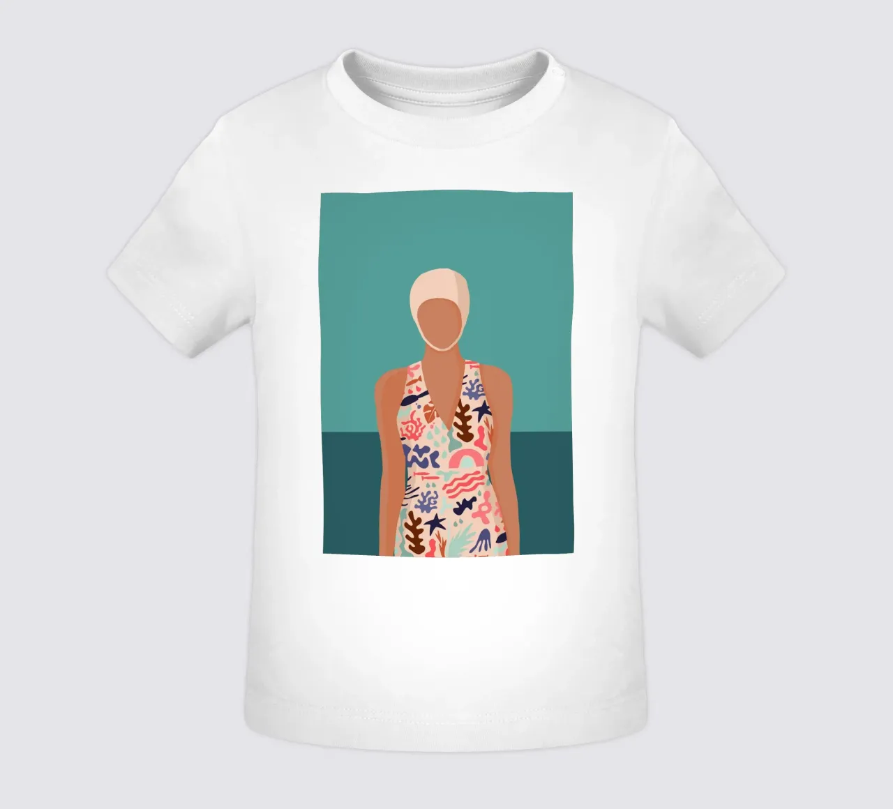 Design moderno e retrò con galleggiante Bujaboom maglietta neonato da bujaboom
