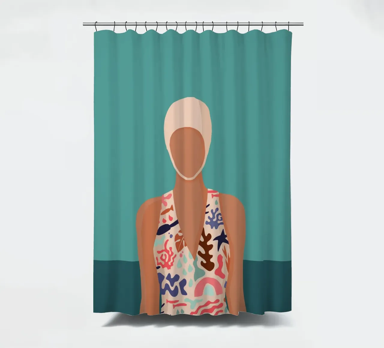 Design moderno e retrò con galleggiante Bujaboom tenda da doccia da bujaboom