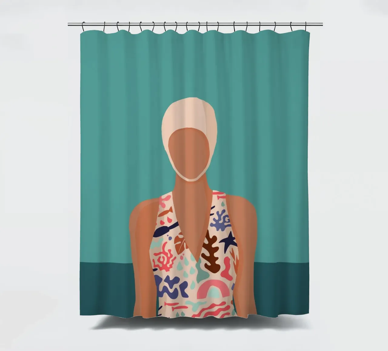 Design moderno e retrò con galleggiante Bujaboom tenda da doccia da bujaboom