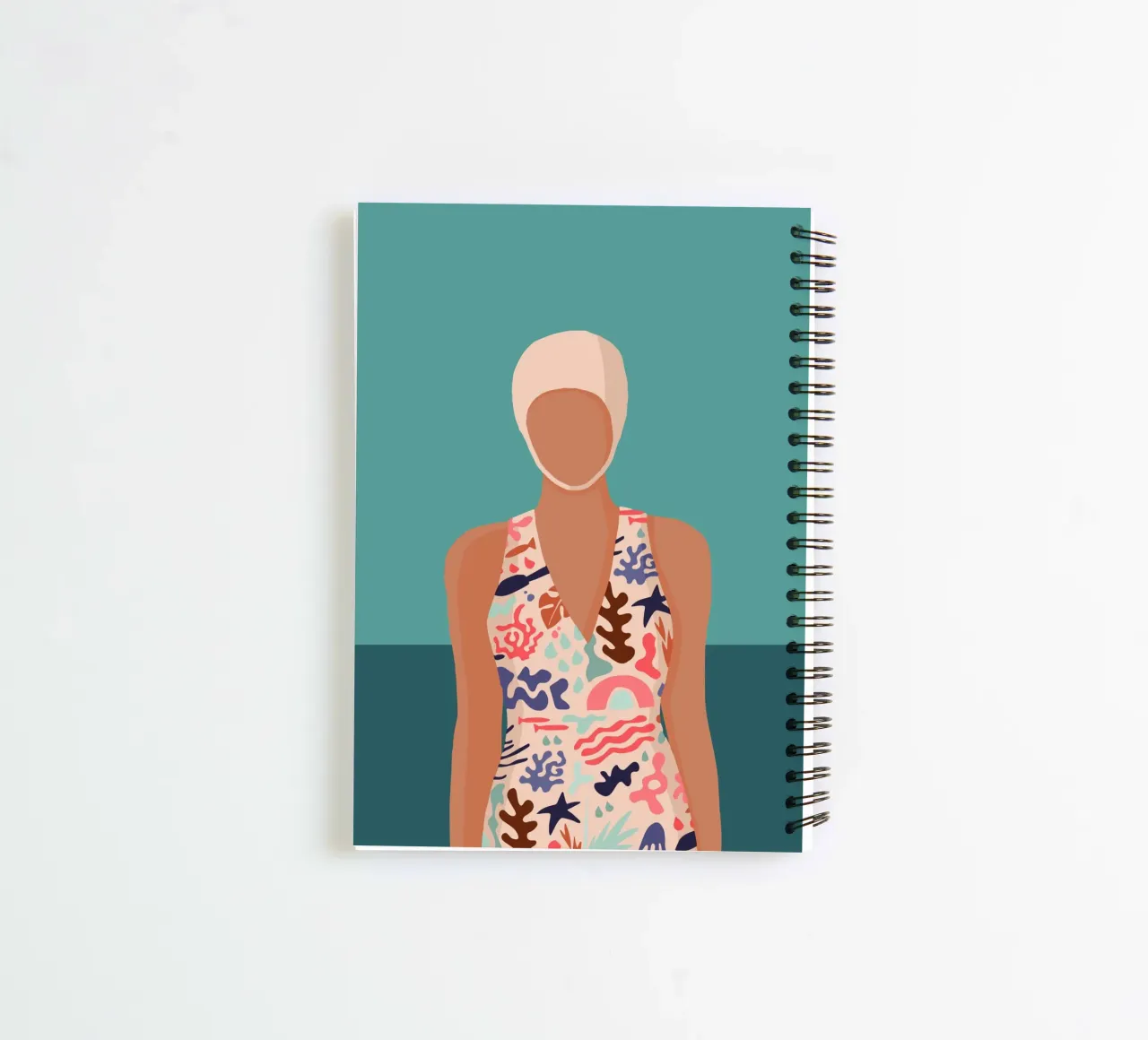 Modern retro design with Bujaboom float spiral notebook by bujaboom