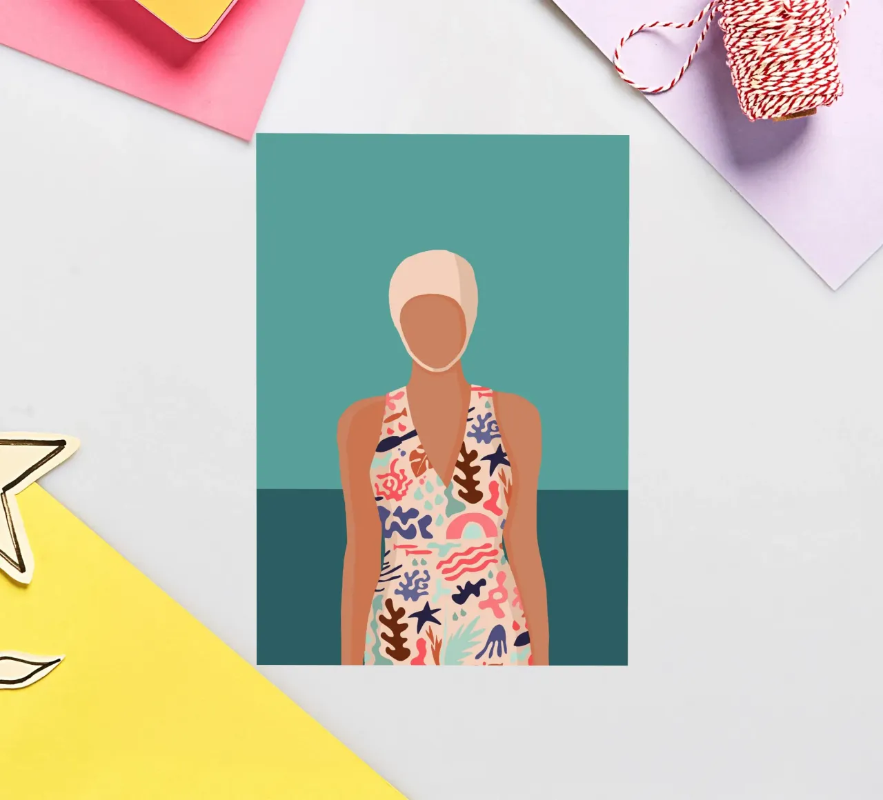 Modern retro design with Bujaboom float sticker by bujaboom