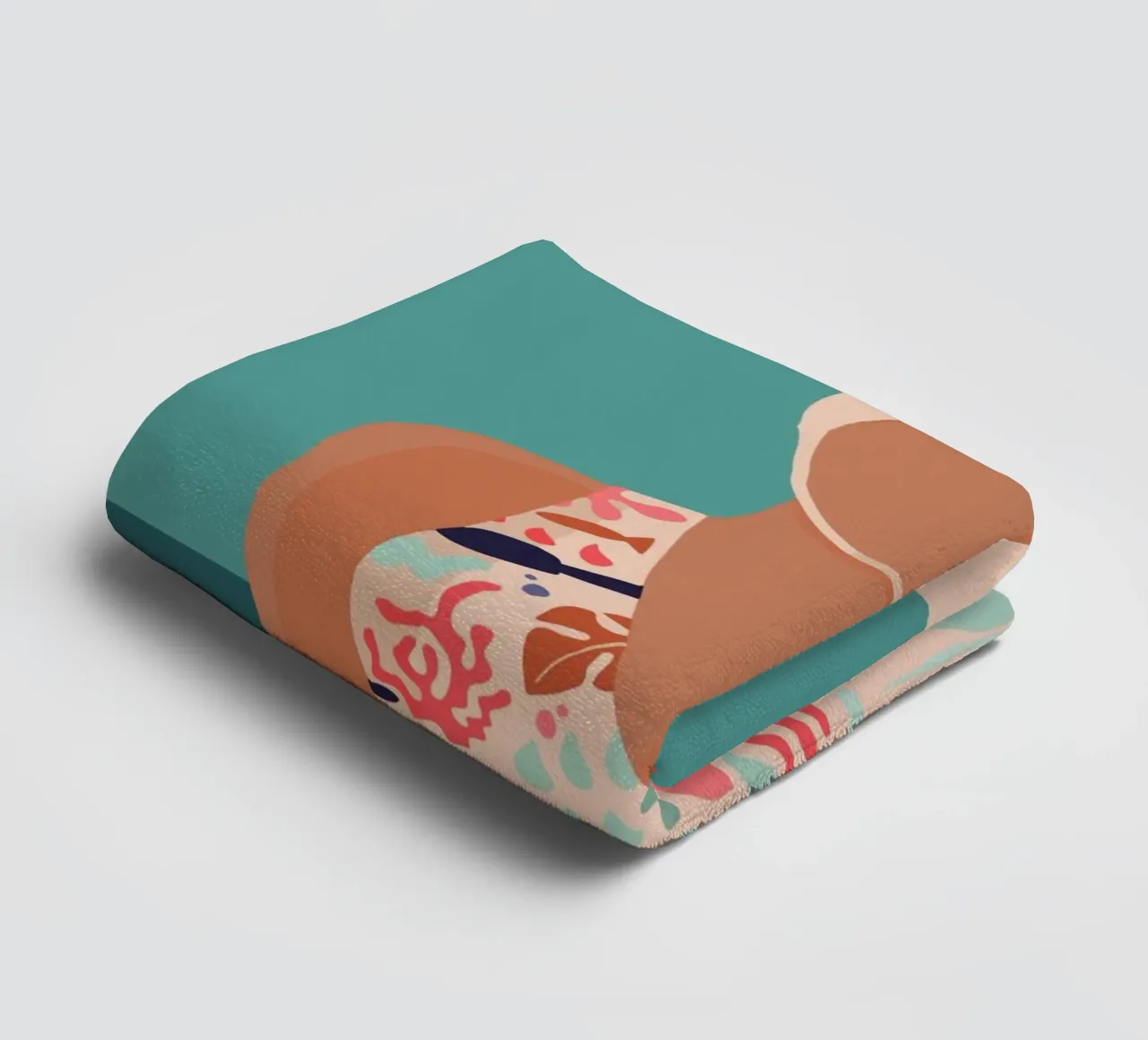 Modern retro design with Bujaboom float towel by bujaboom