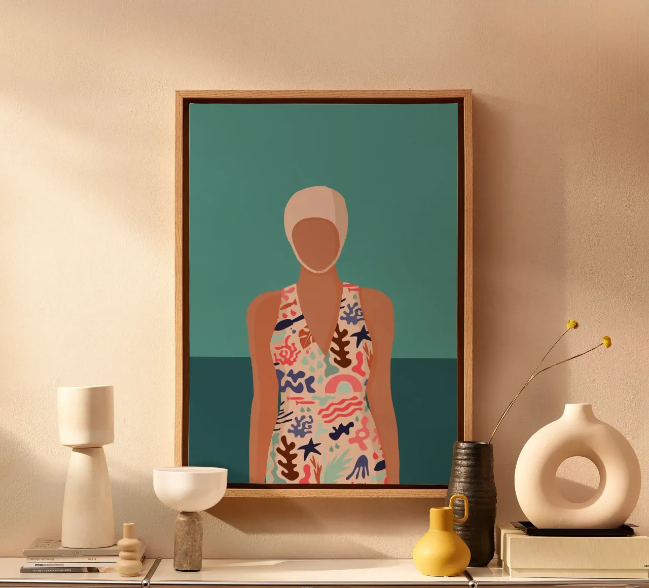 Modern retro design with Bujaboom float canvas by bujaboom