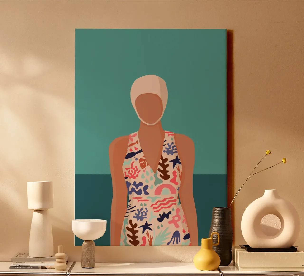 Modern retro design with Bujaboom float canvas by bujaboom