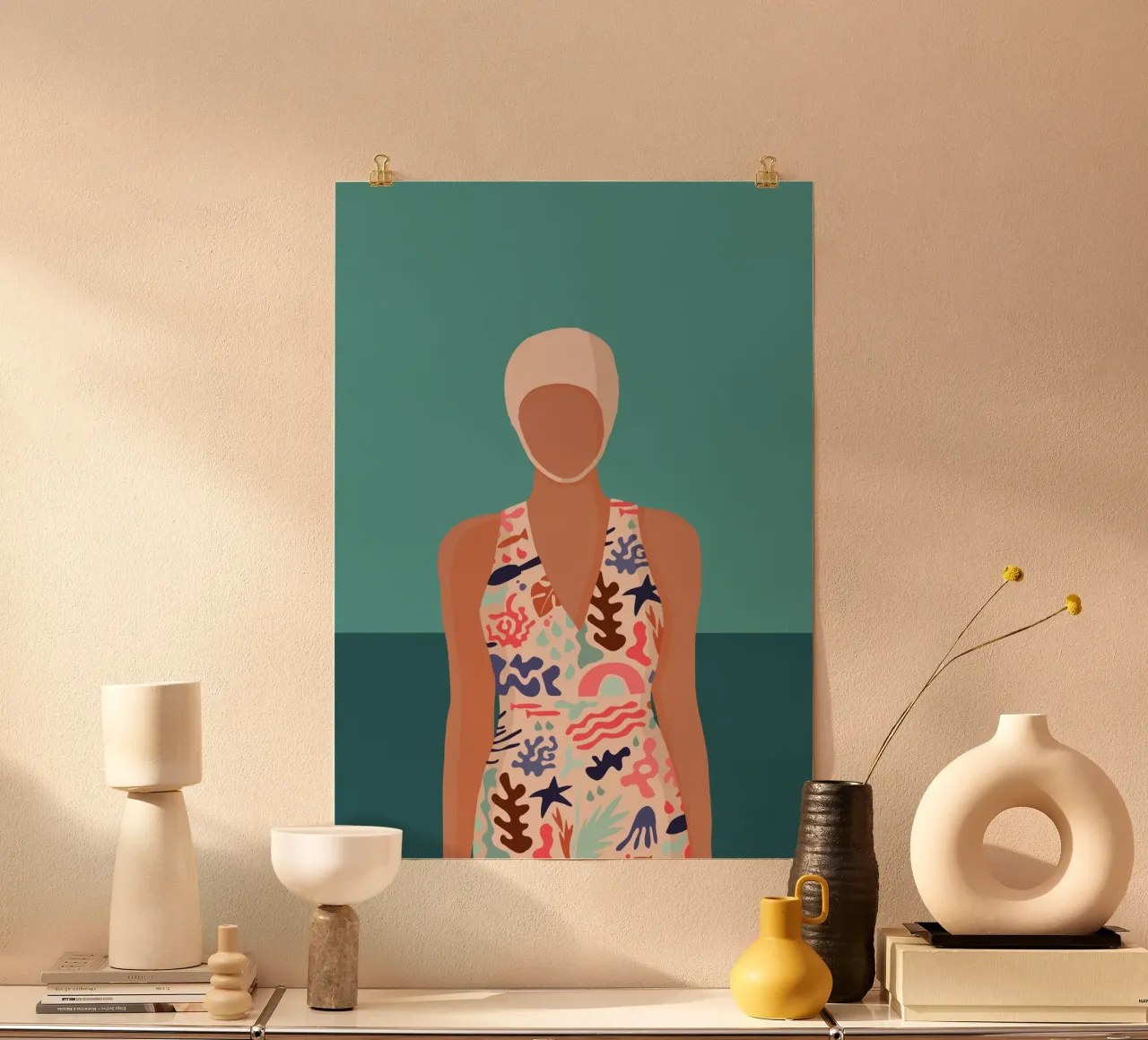 Design moderno e retrò con galleggiante Bujaboom carta hahnemühle da bujaboom