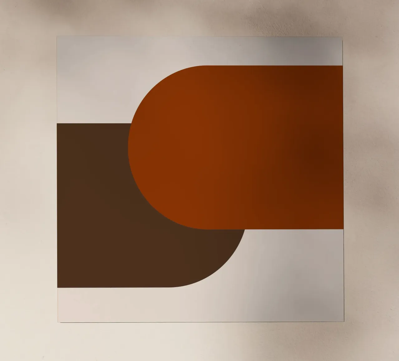 Burnt orange brown colorblocks pellicola backlit da TijanaArtStudio88