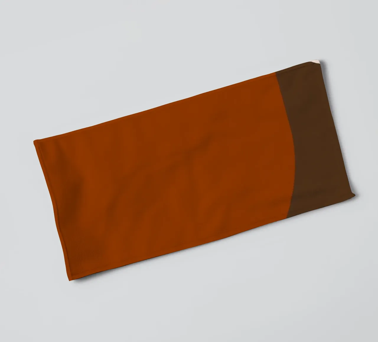 Burnt orange brown colorblocks asciugamano da bagno da TijanaArtStudio88