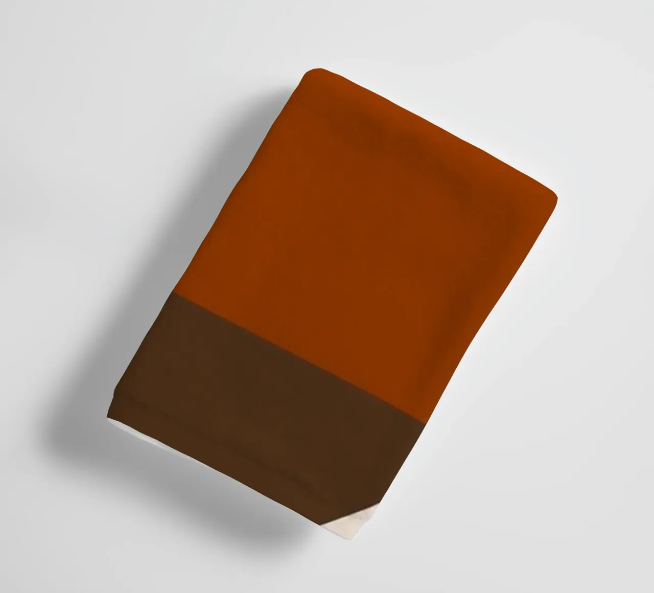 Burnt orange brown colorblocks asciugamano da bagno da TijanaArtStudio88