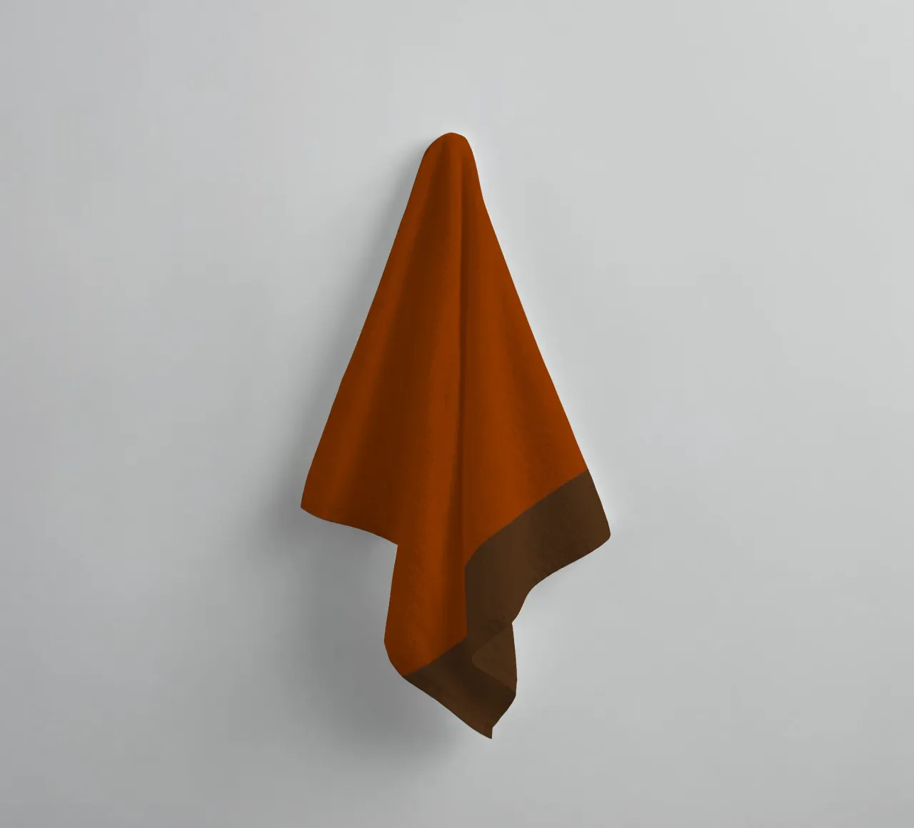 Burnt orange brown colorblocks asciugamano da bagno da TijanaArtStudio88