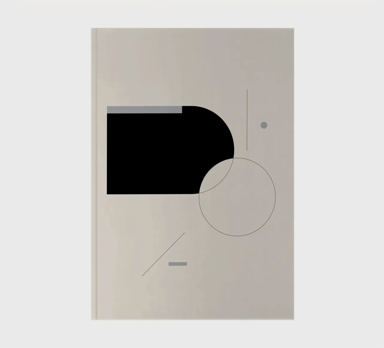 The Zero State - Minimalist Abstract notebook by KHouse Studio