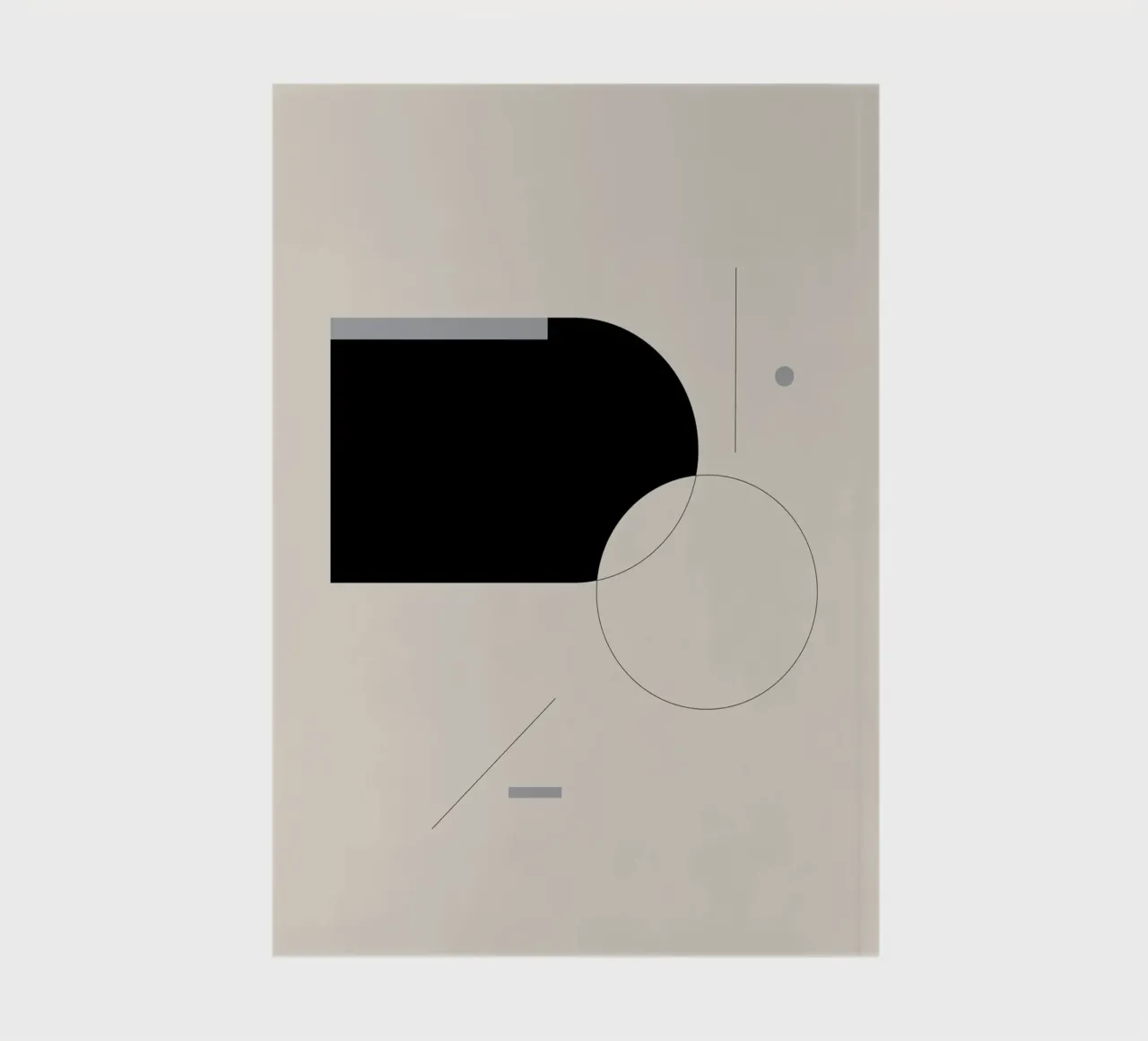 The Zero State - Minimalist Abstract notebook by KHouse Studio