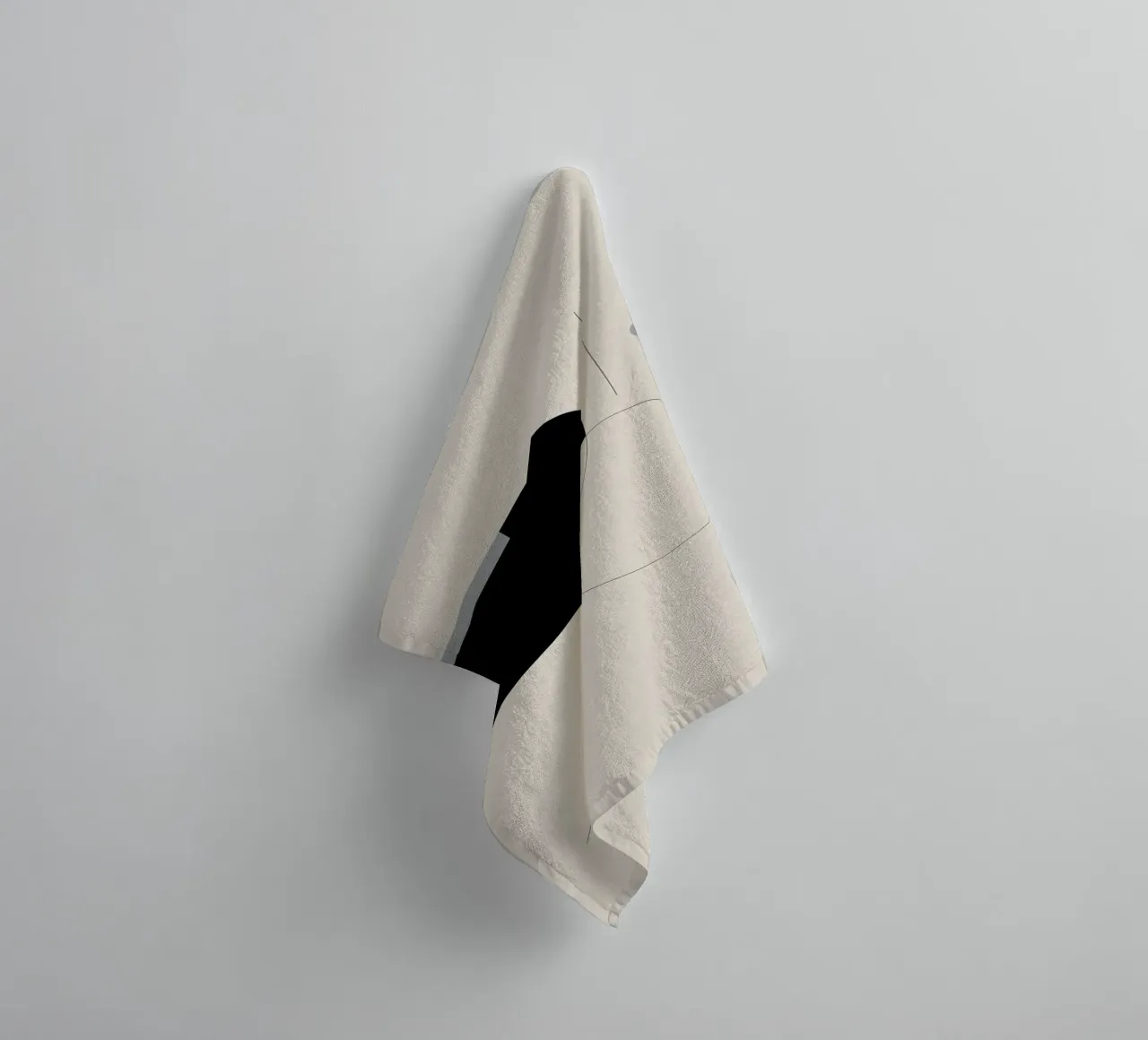 The Zero State - Minimalist Abstract towel by KHouse Studio