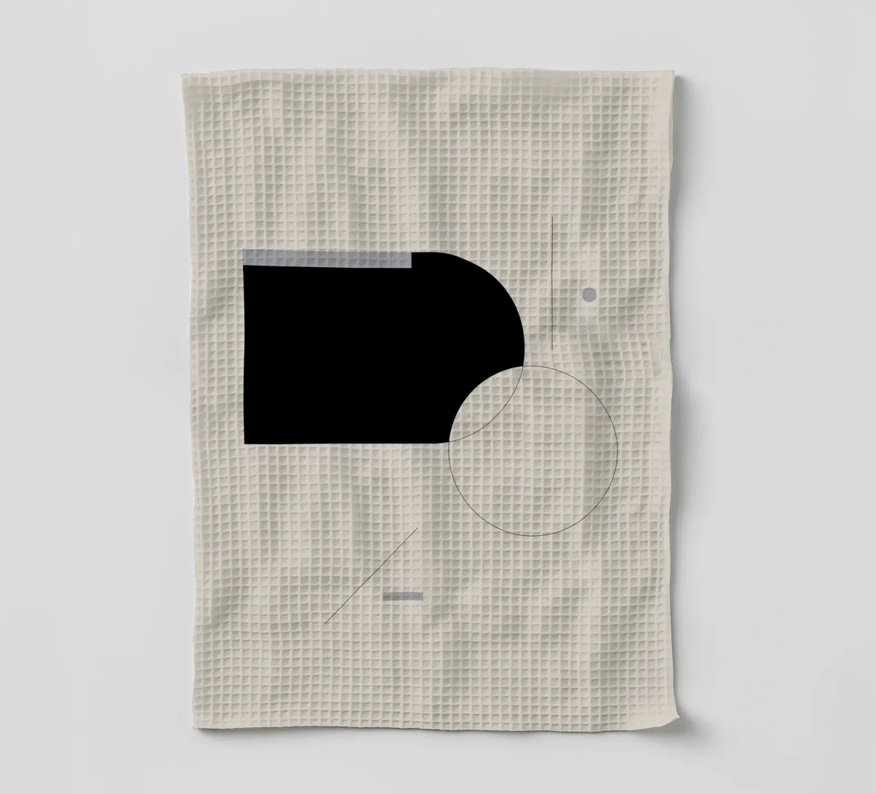 L'état zéro - Abstrait minimaliste torchon de KHouse Studio