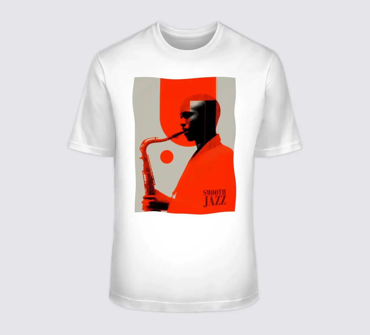 Smooth Jazz in Retro-Rot | Vintage Plattencover t-shirt da Autofocus