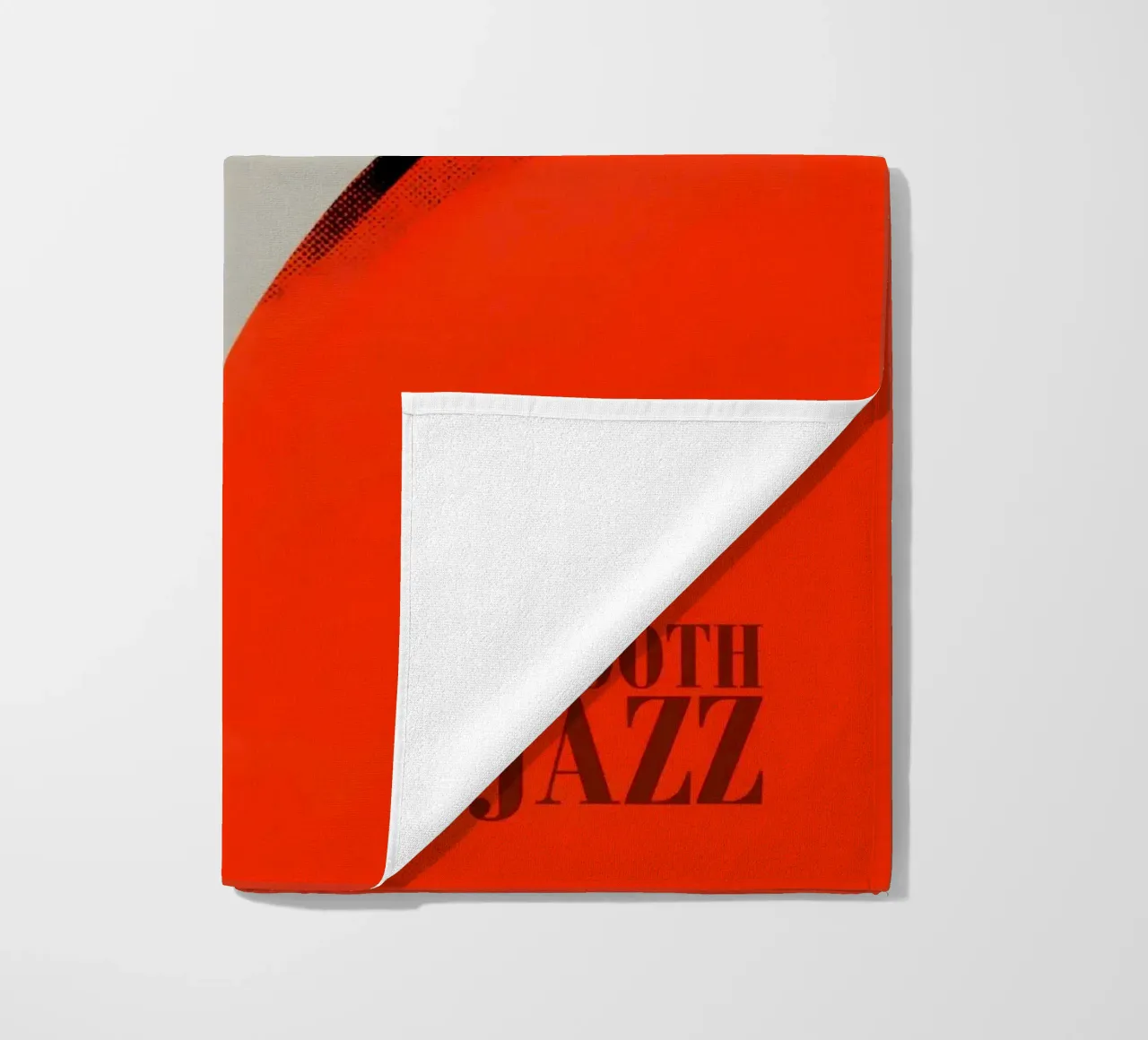 Smooth Jazz in Retro-Rot | Vintage Plattencover telo mare da Autofocus
