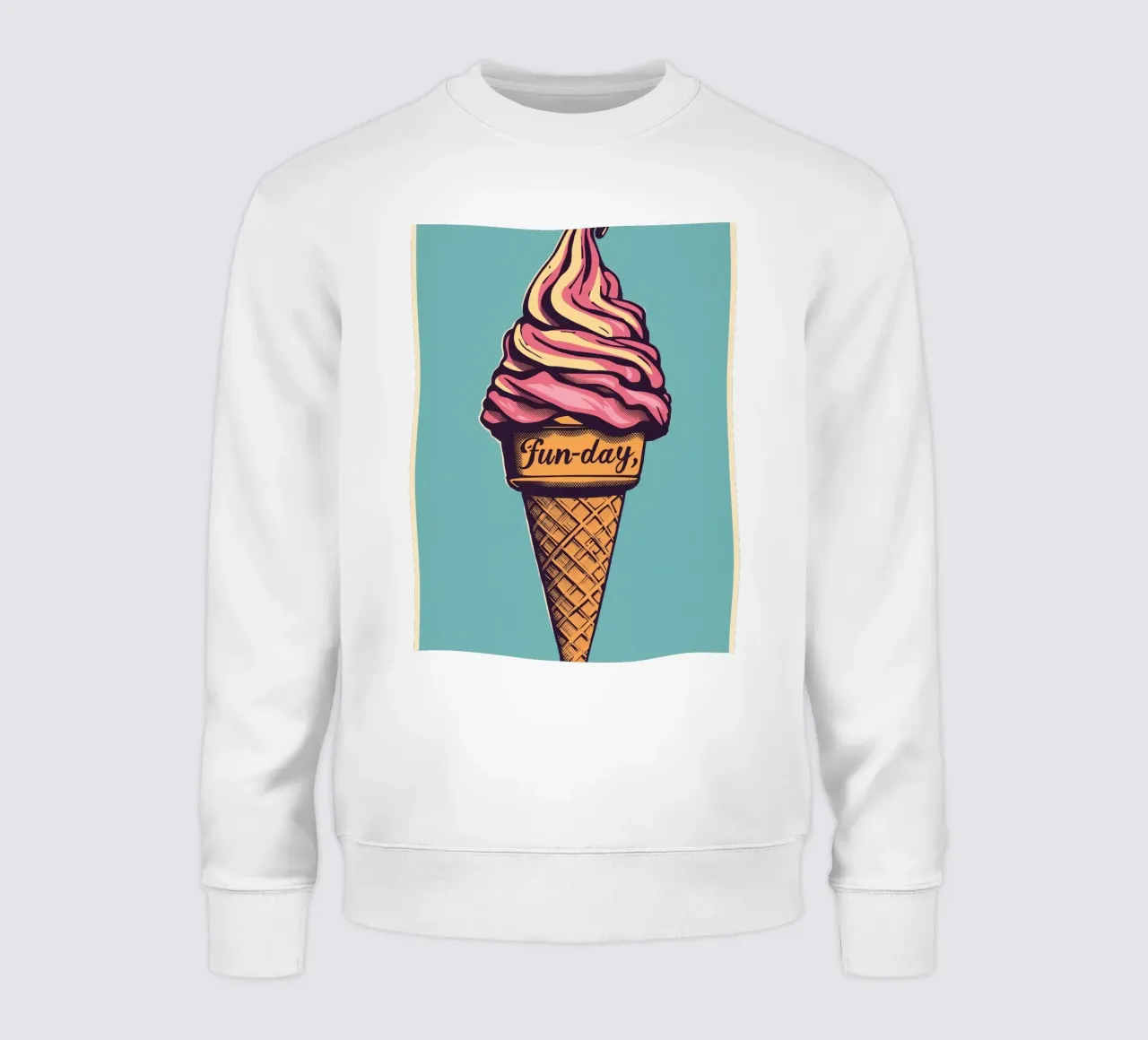 Cono gelato con giornata di divertimento felpa da DesignDoodle
