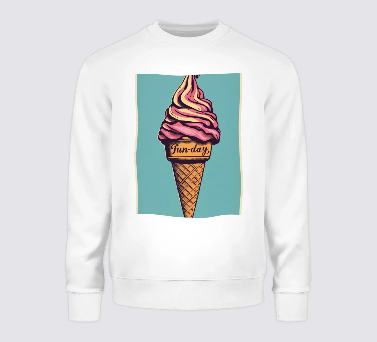 Cucurucho de helado con día de diversión sudadera de DesignDoodle