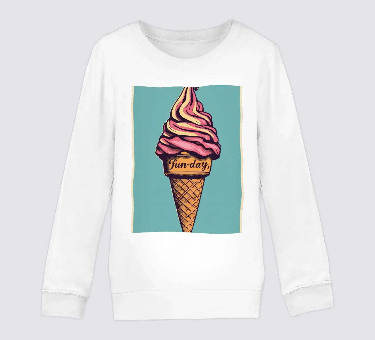 Cono gelato con giornata di divertimento felpa bambino da DesignDoodle