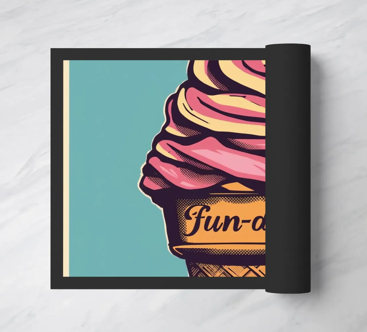 Cucurucho de helado con día de diversión felpudo de DesignDoodle