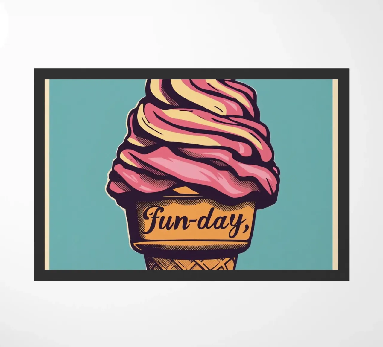Cucurucho de helado con día de diversión felpudo de DesignDoodle