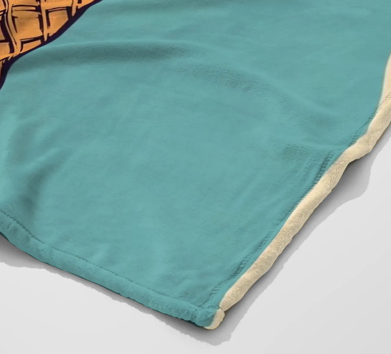 Ice Cream Cone with fun-day fleece blanket by DesignDoodle