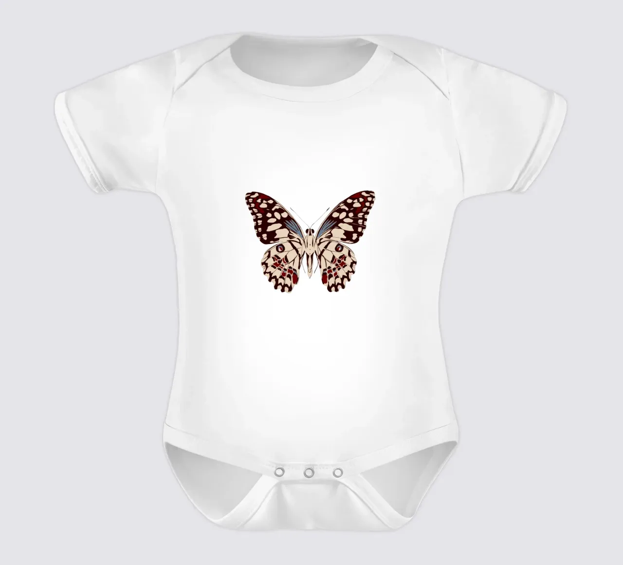 Schmetterling Dunkelblau body neonato maniche corte da Sophie Augustin Illustration