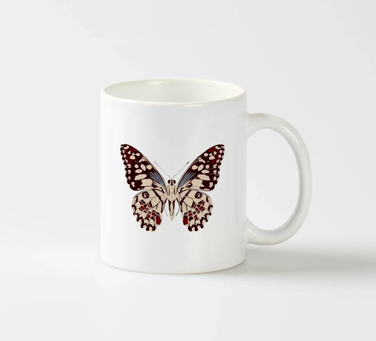 Schmetterling Dunkelblau tazza in ceramica da Sophie Augustin Illustration