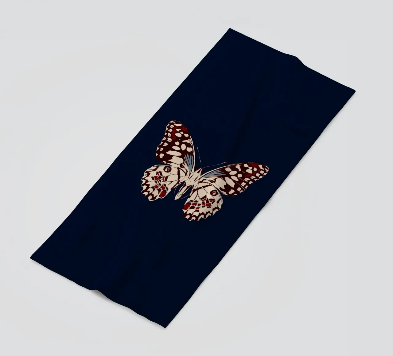 Schmetterling Dunkelblau telo mare da Sophie Augustin Illustration
