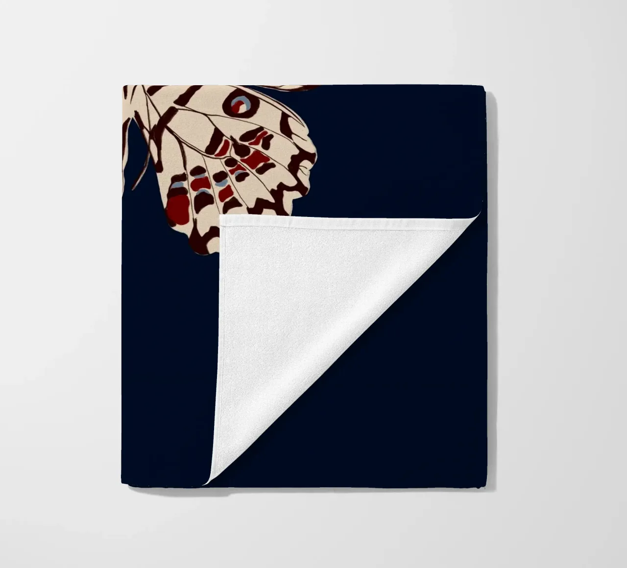 Schmetterling Dunkelblau telo mare da Sophie Augustin Illustration