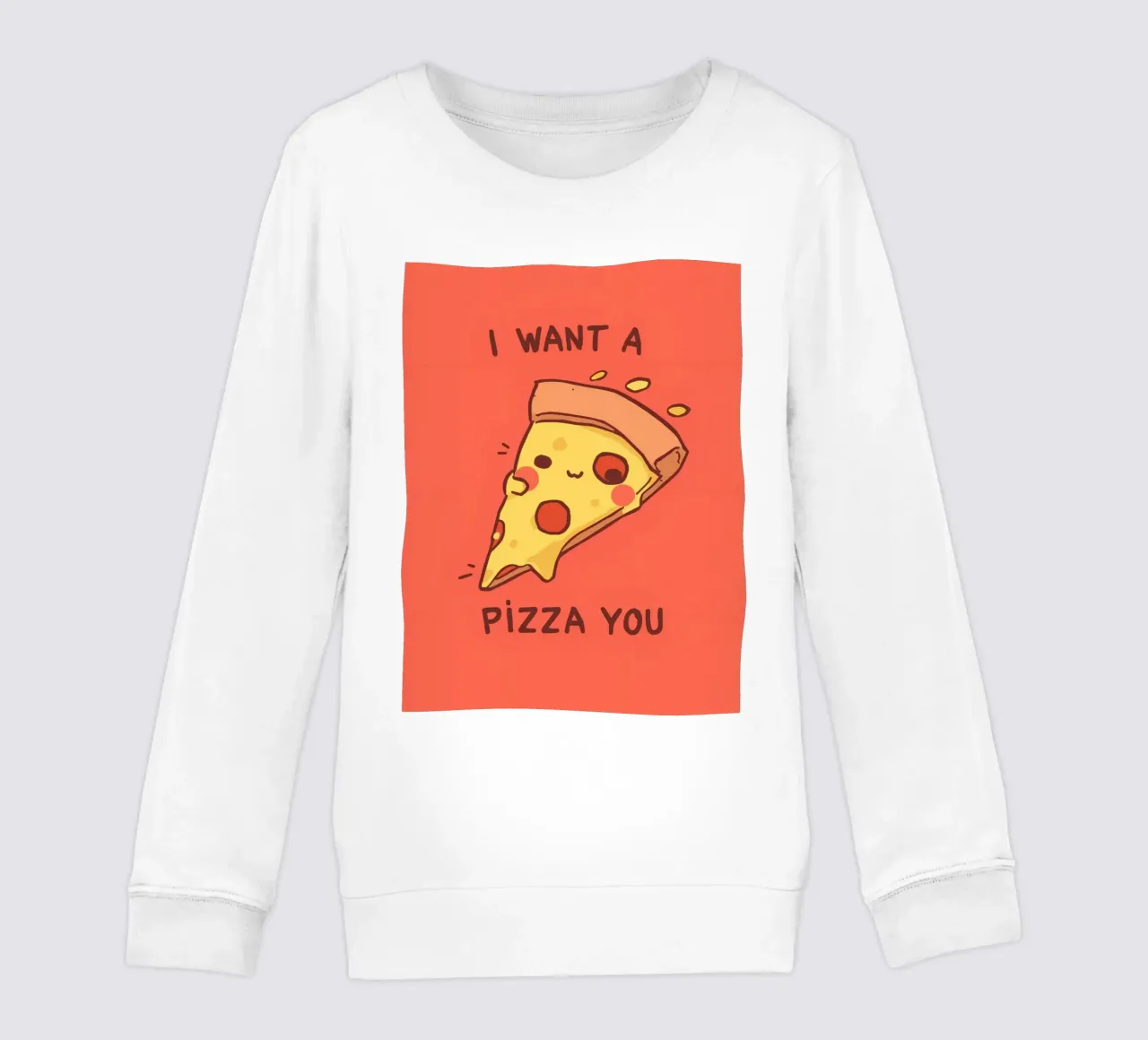 Cute Funny Pizza Slice felpa bambino da DesignDoodle