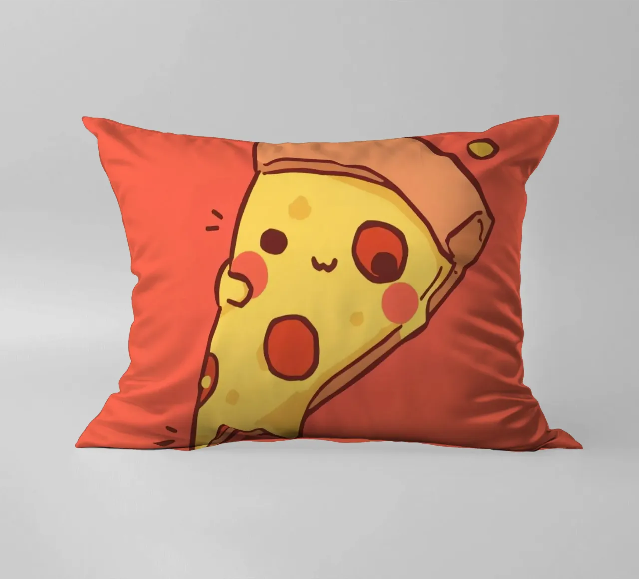 Cute Funny Pizza Slice cuscino da DesignDoodle