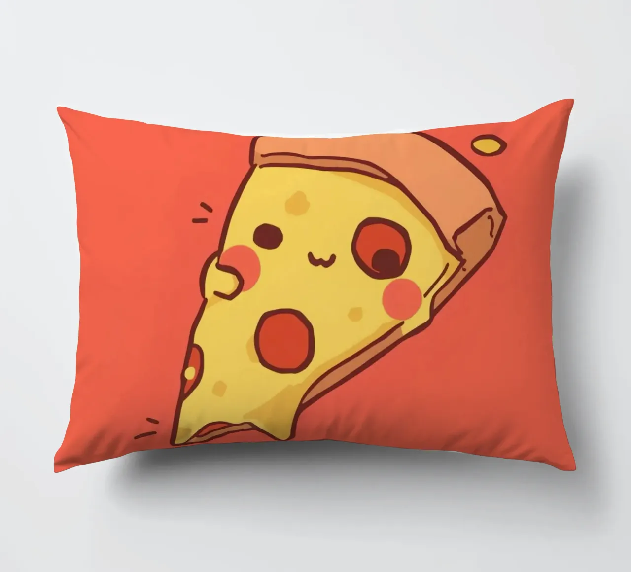 Cute Funny Pizza Slice cuscino da DesignDoodle